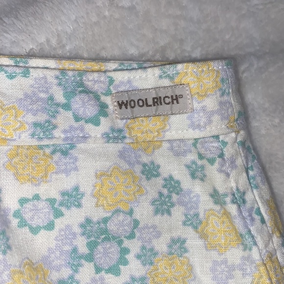 Woolrich Floral Print Linen Blend Skirt - Picture 5 of 7